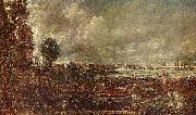 John Constable, Blick auf die Waterloo-Brucke von Whitehall Stairs, 18. Juni 1817